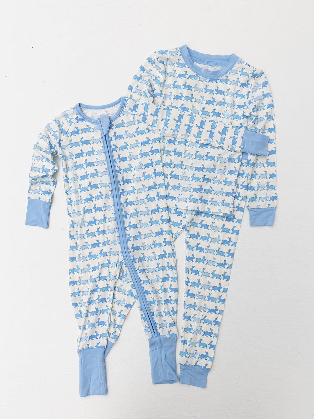 Blue Bunny Bamboo Pajama Set - Poppy Kids Co.