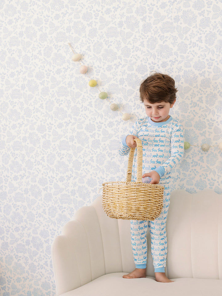 Blue Bunny Bamboo Pajama Set - Poppy Kids Co.