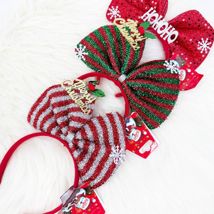 Decorated Bow Christmas Headband