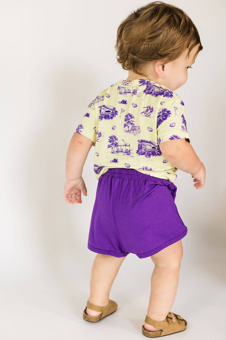 Tiger Toile Bamboo Varsity Short Set - Southern Slumber