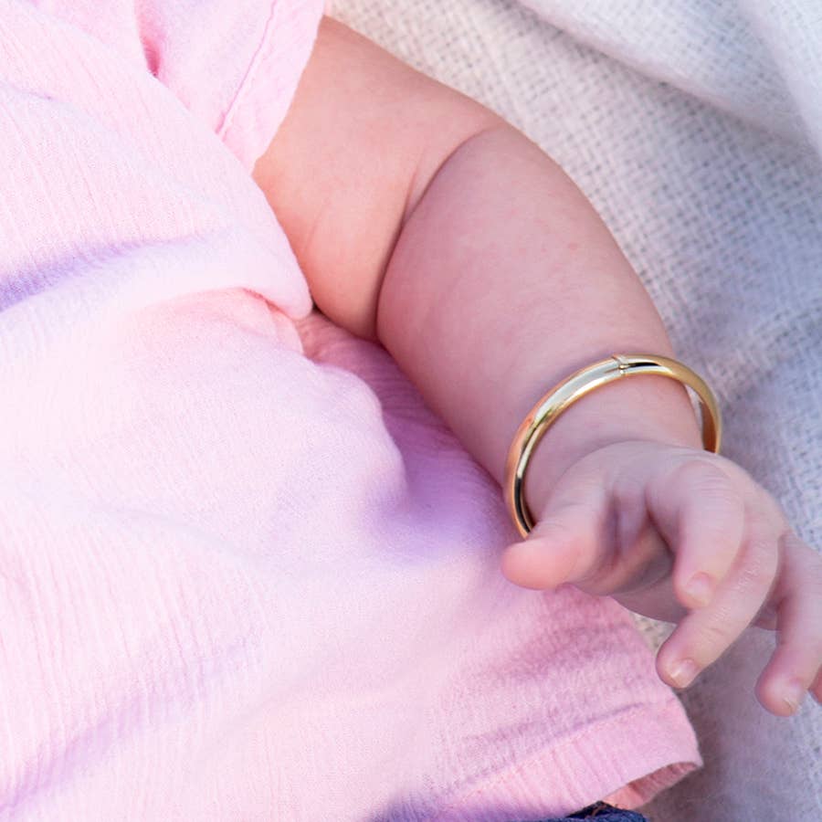 Classic Gold Bangle for Baby & Kids - Cherished Moments