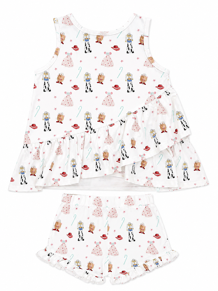 Pima Luxe: Toy Story Girls Short Set - Three Little Ducks