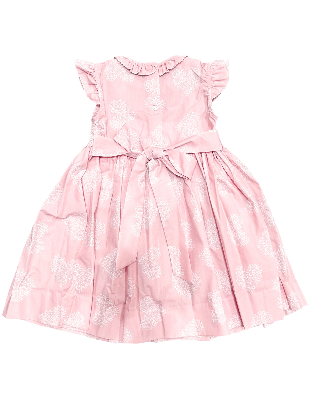 Girls Smocked Floral Hearts Collection - Lulu Bebe