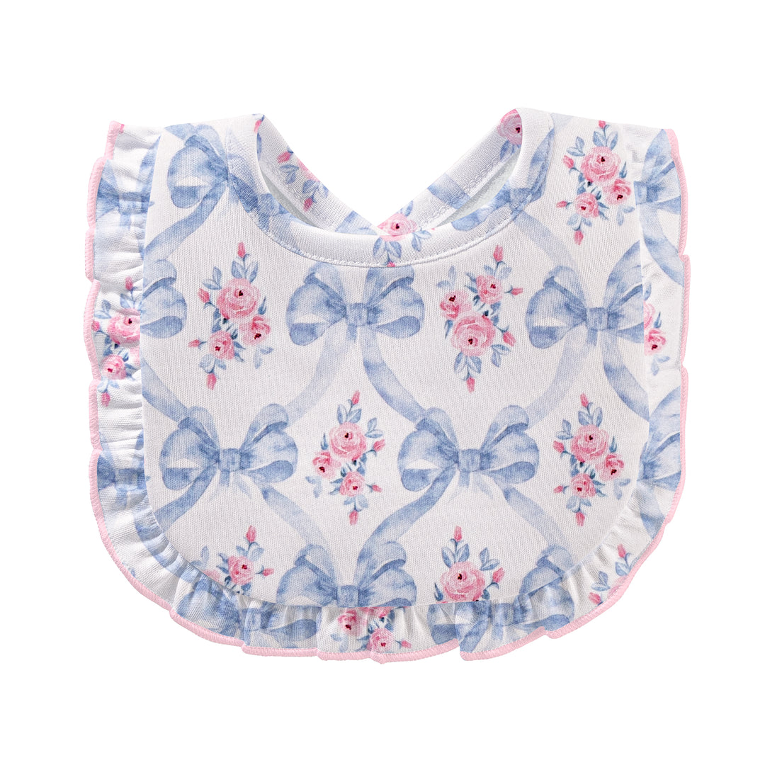 Bows & Blooms Pima Bib - Baby Club Chic