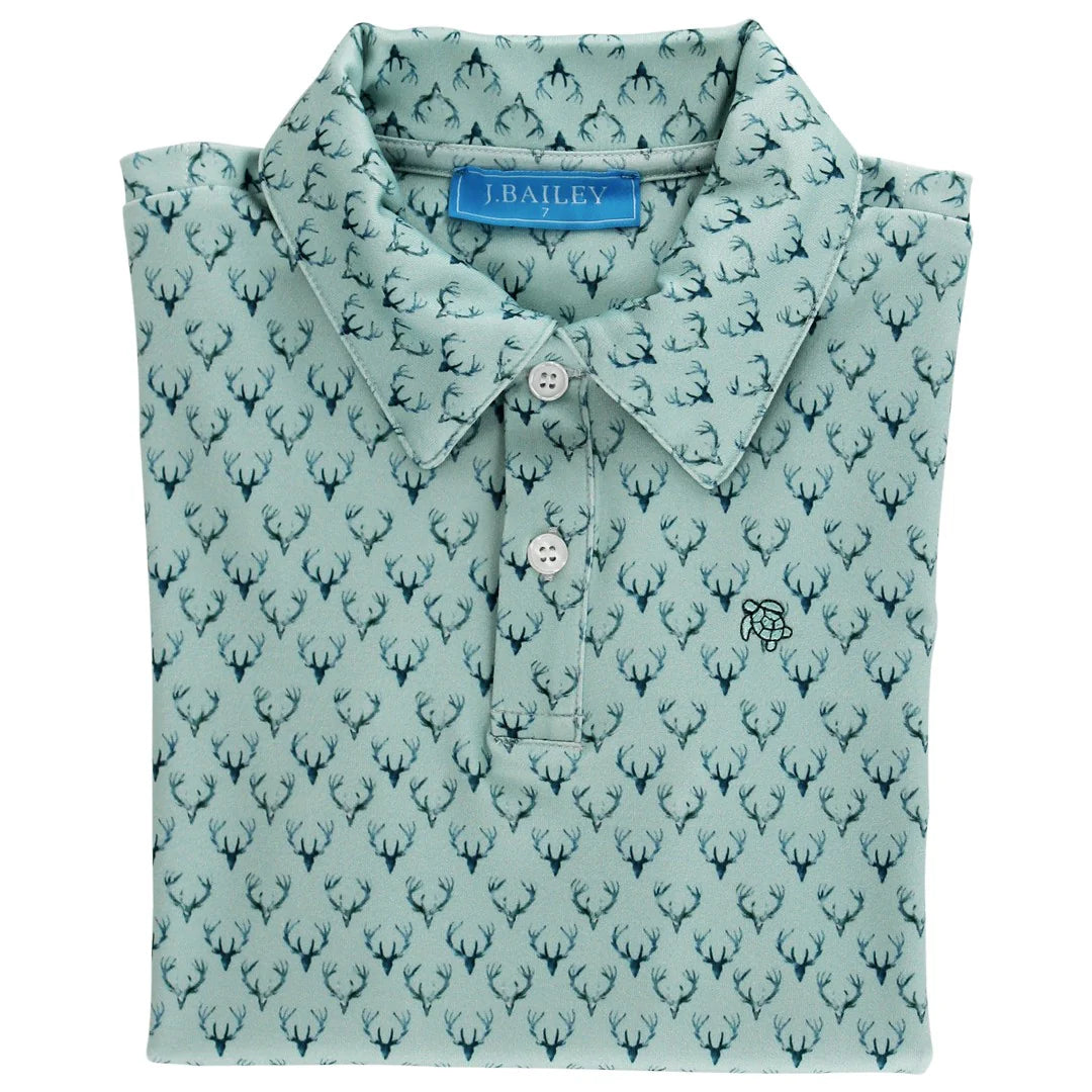 Deer Antlers Performance Polo - Bailey Boys