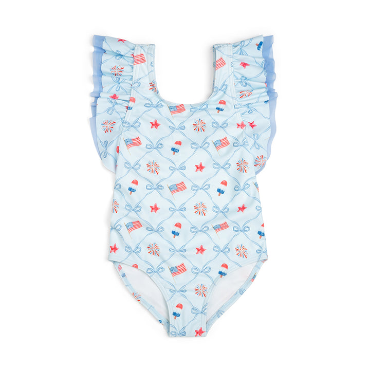 Patriotic Trellis Swimsuit - Sweet Wink