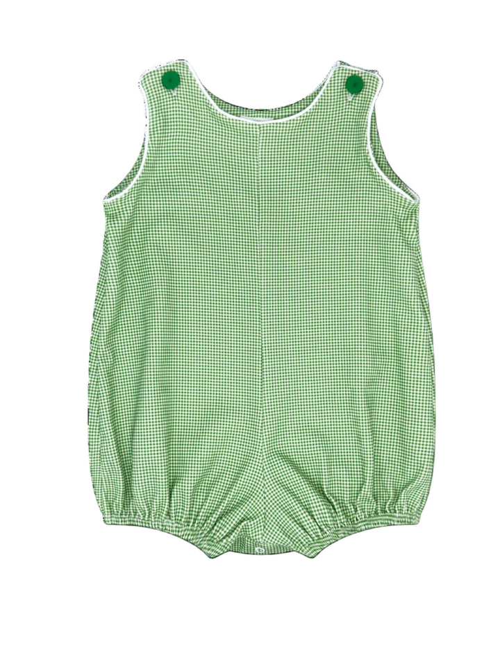 Green Gingham Boys Sunsuit Bubble - Lullaby Set