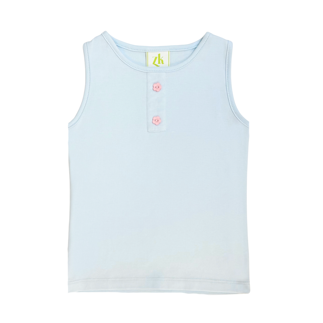 Blue & Pink Seersucker Shorts Set - Zuccini Kids