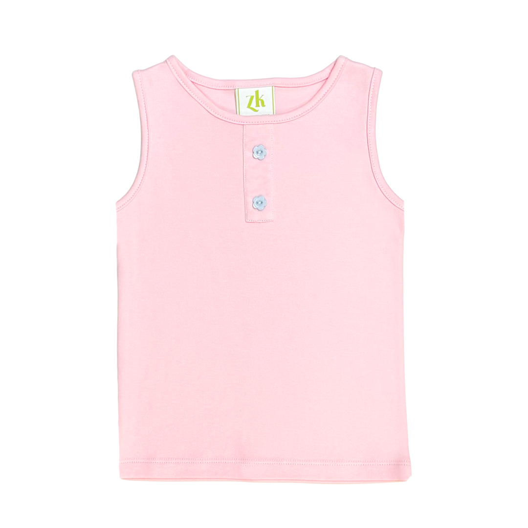 Pink & Blue Seersucker Short Set - Zuccini Kids