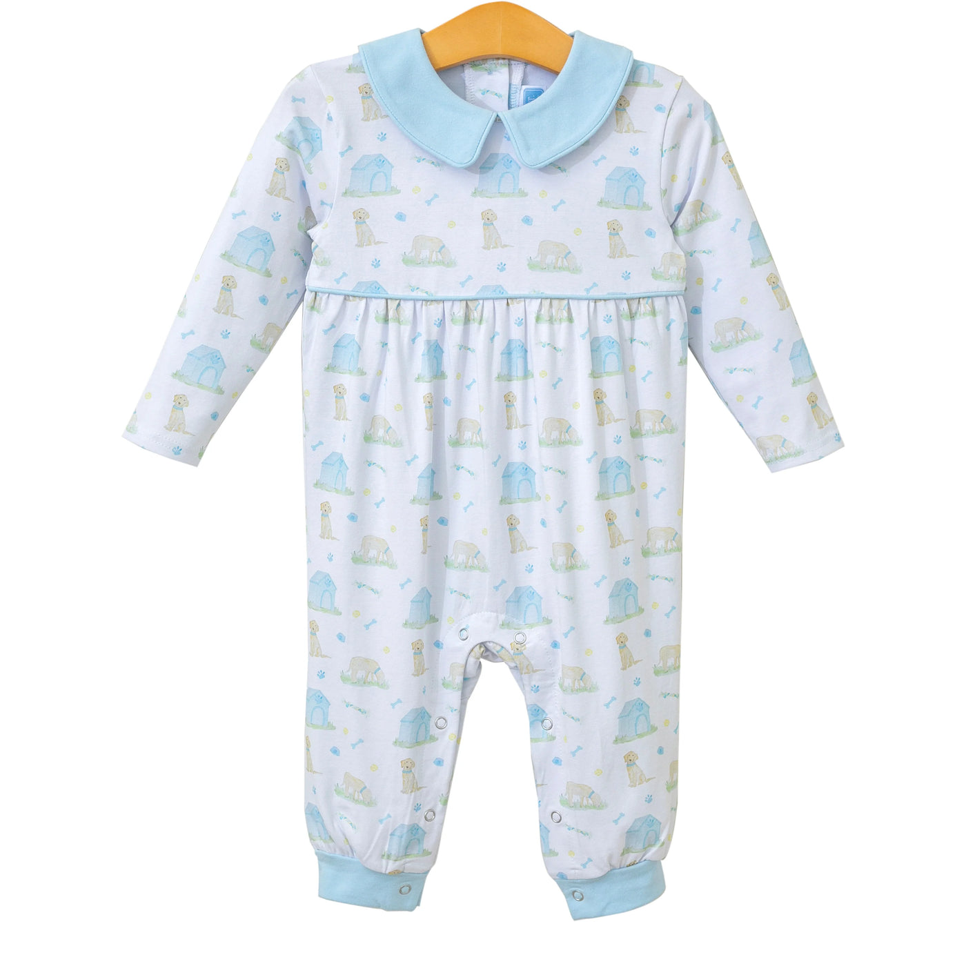 Puppy Pals Blue Romper - Trotter Street Kids