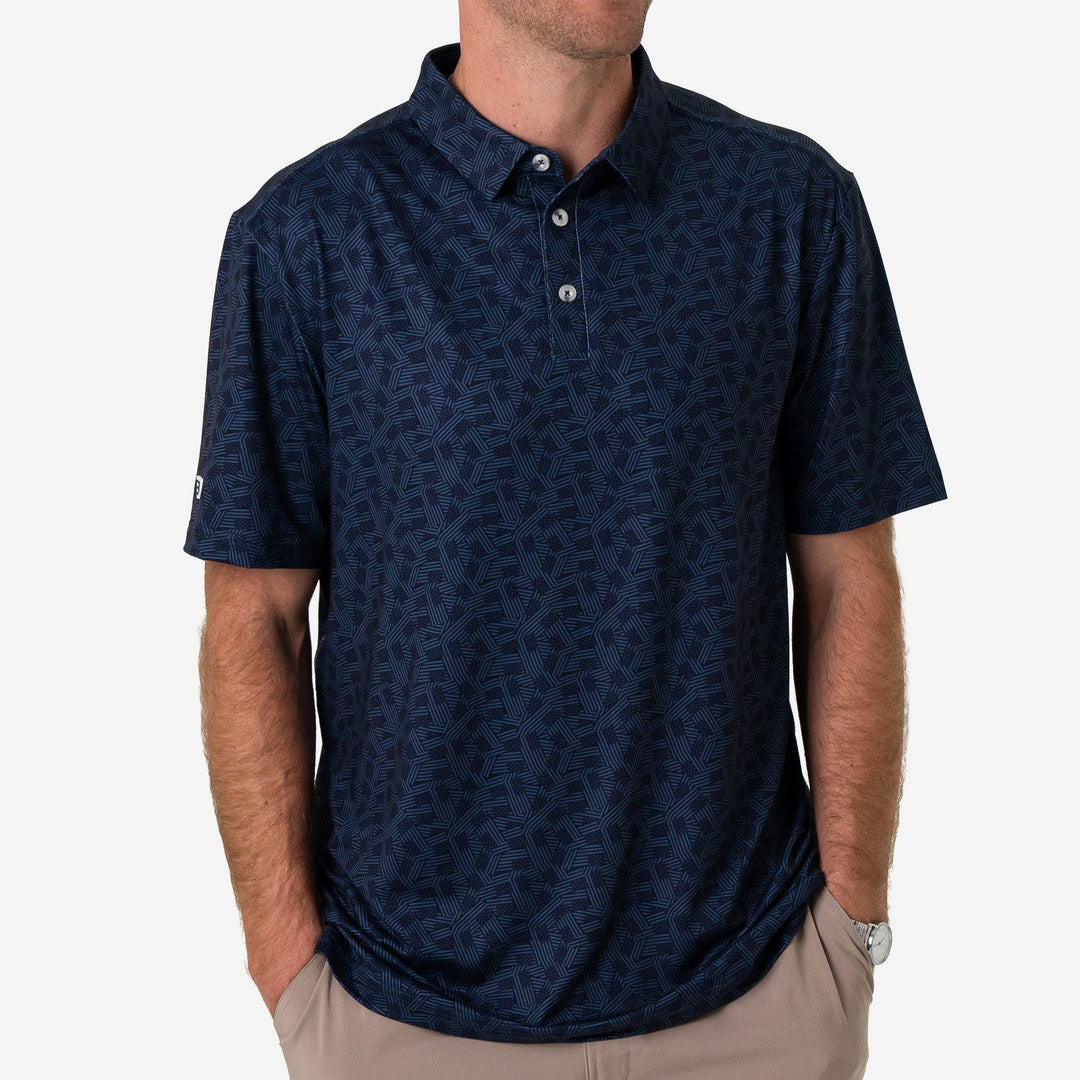 Stars and Stripes Navy Polo - Burlebo