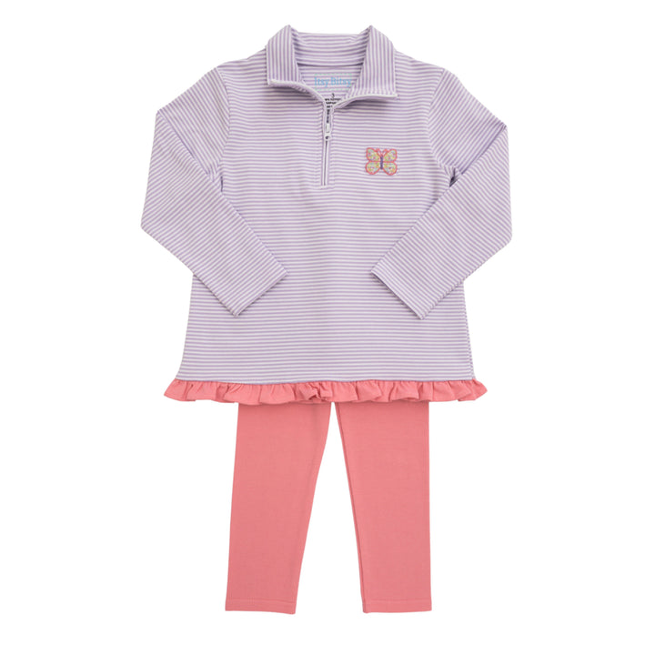 Butterfly 1/4 Zip Pant Set - Itsy Bitsy