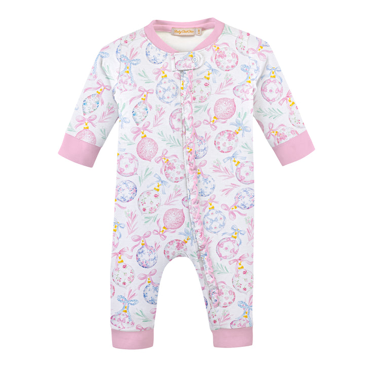 Pink Christmas Ornaments Pajamas - Baby Club Chic