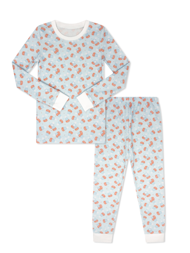 Candy Corn Kisses Blue Pajama Set - Lullaby Set
