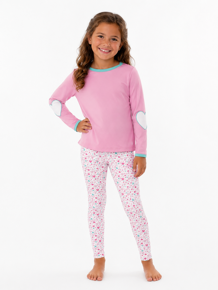Cotton Candy Crush Heart Legging Set - Lullaby Set