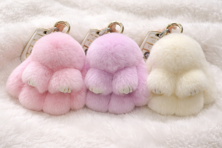 Soft Bunny Bag Charms