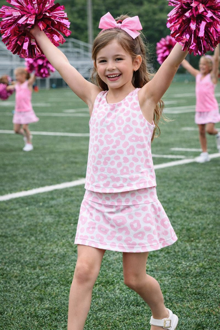 Pink Leopard Performance Tank & Skort - Belle Cher