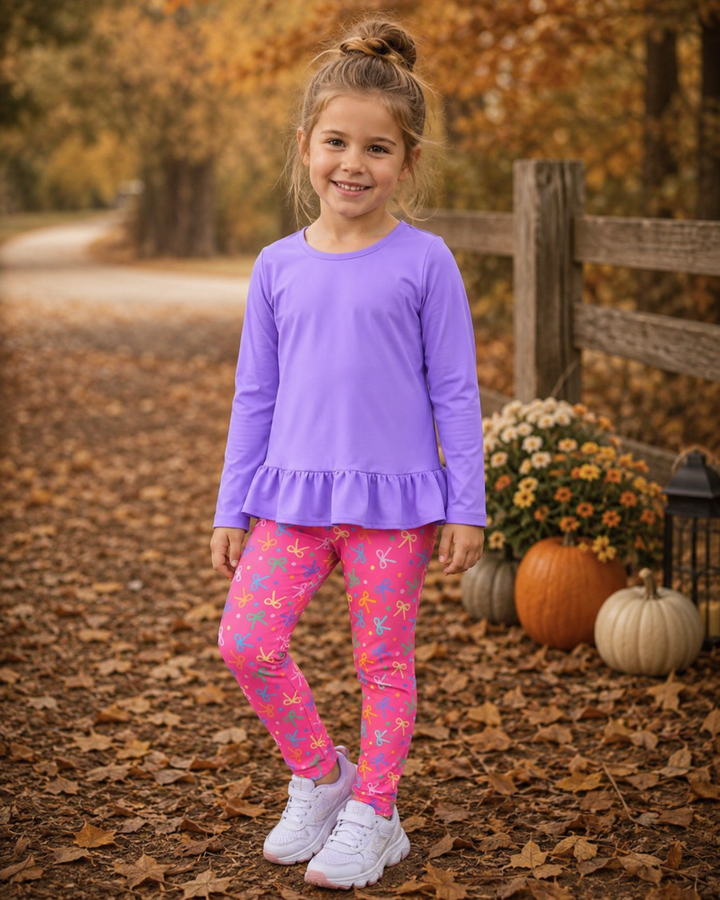Confetti Bows Long Sleeved Legging Set - Funtasia Too
