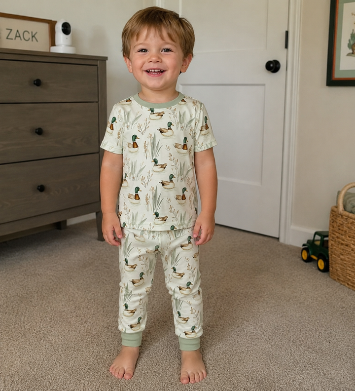 Marsh Mallard Bamboo Pajamas - Belle Cher