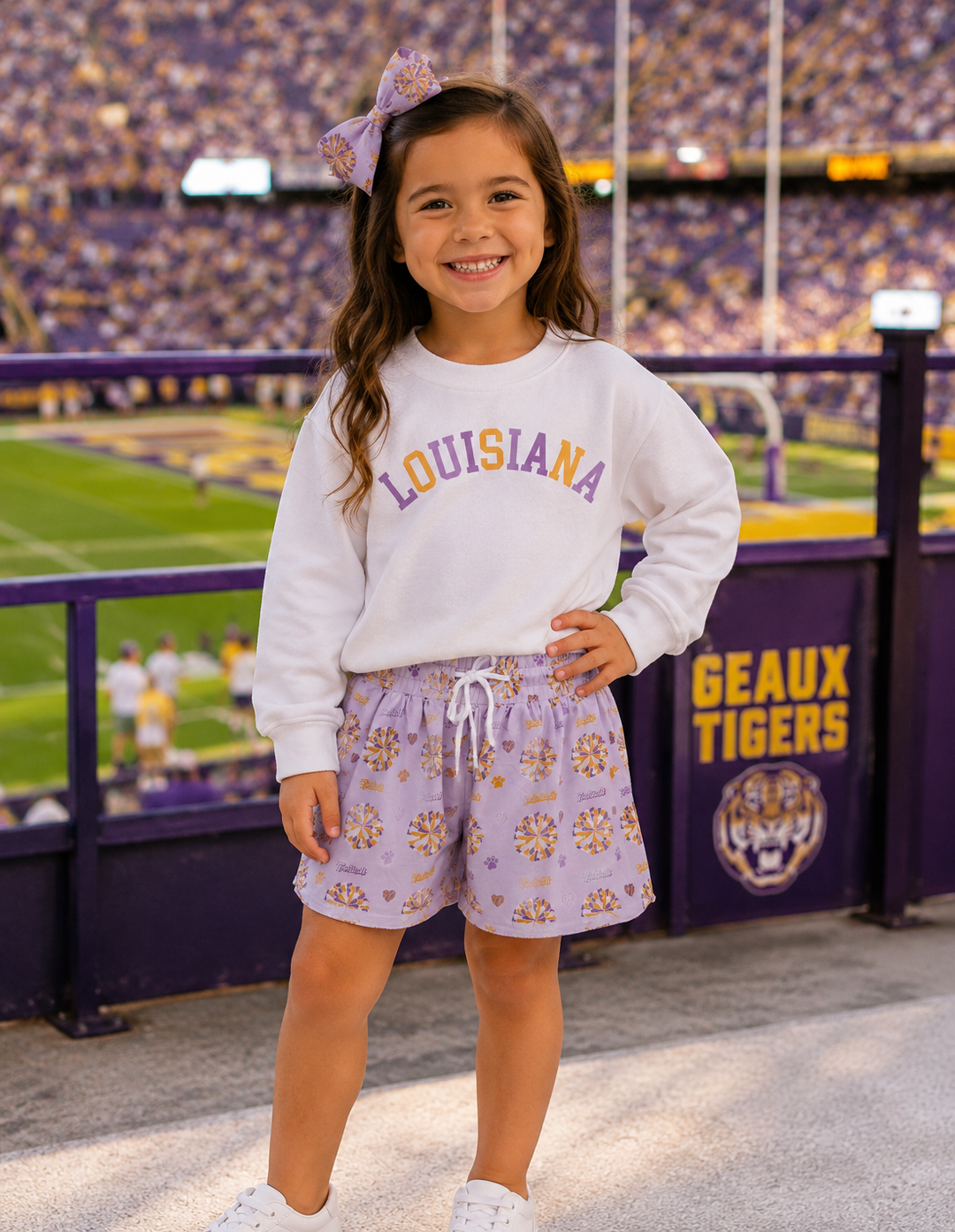 Geaux Tigers Butterfly Shorts - NTRL CO.