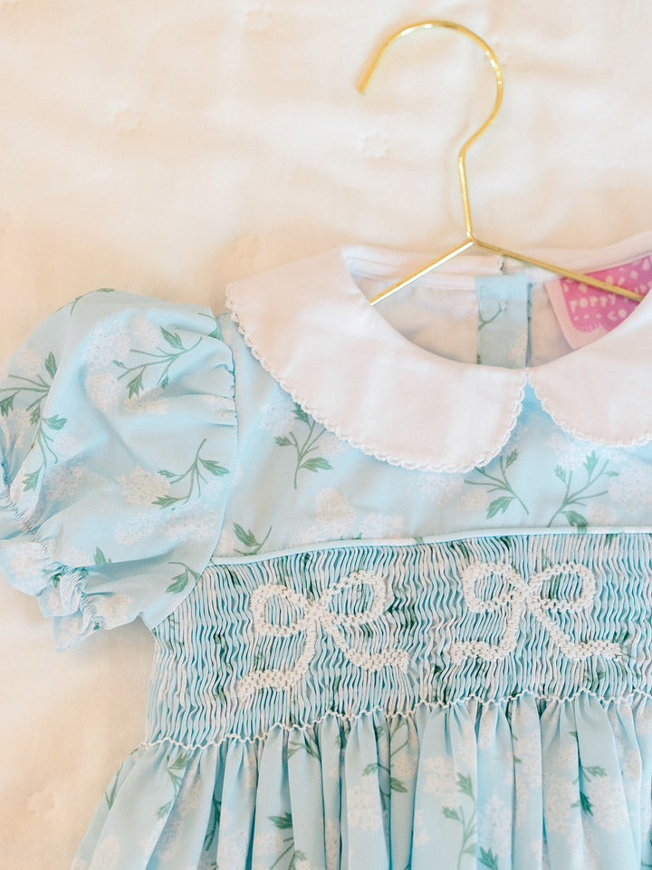 Smocked Hydrangea Bubble - Poppy Kids Co.