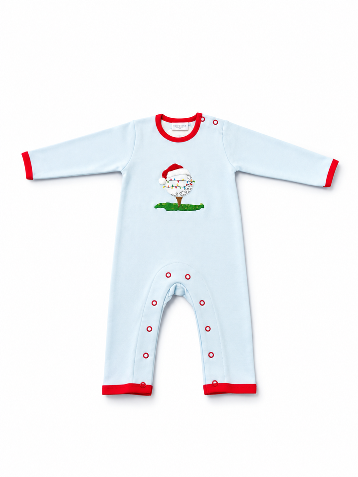 Festive Tee Time Romper - Squiggles by Charlie