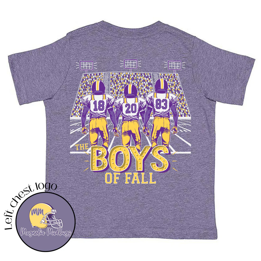 Boys of Fall LSU Shirt - Magnolia Mudbugs