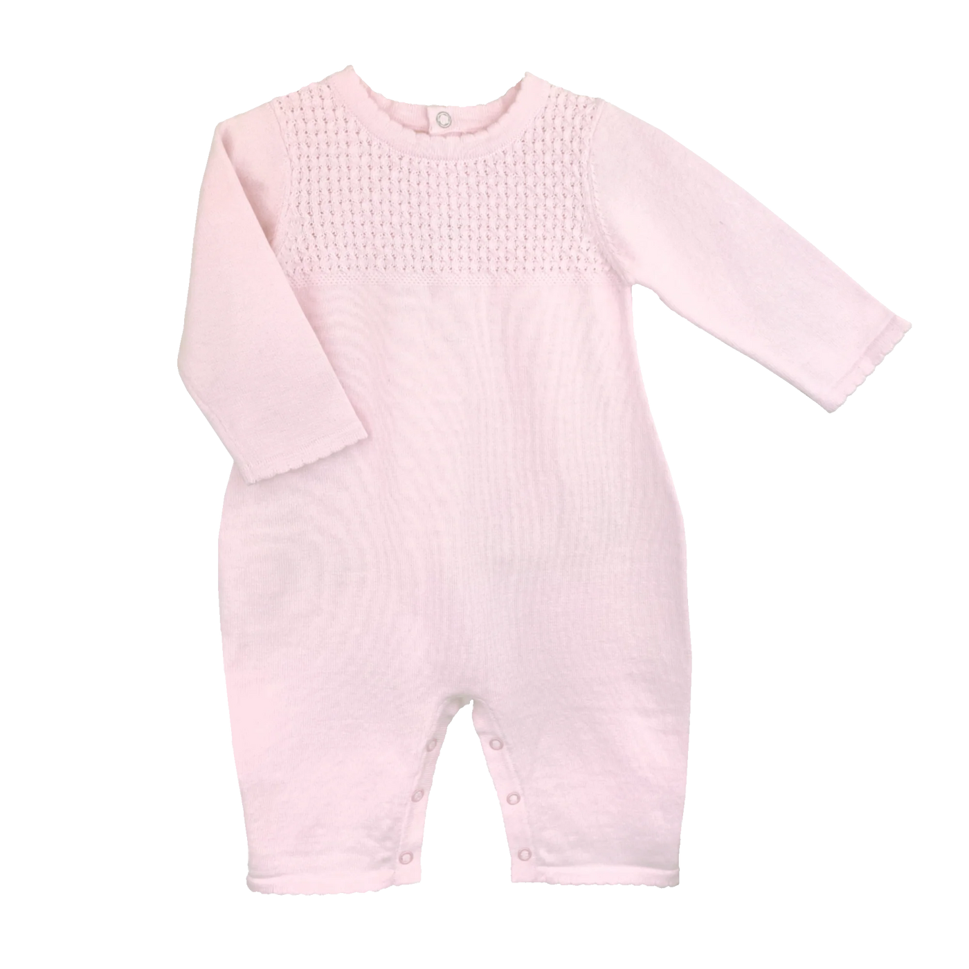 Pink Diamond Knit Romper - Petit Ami