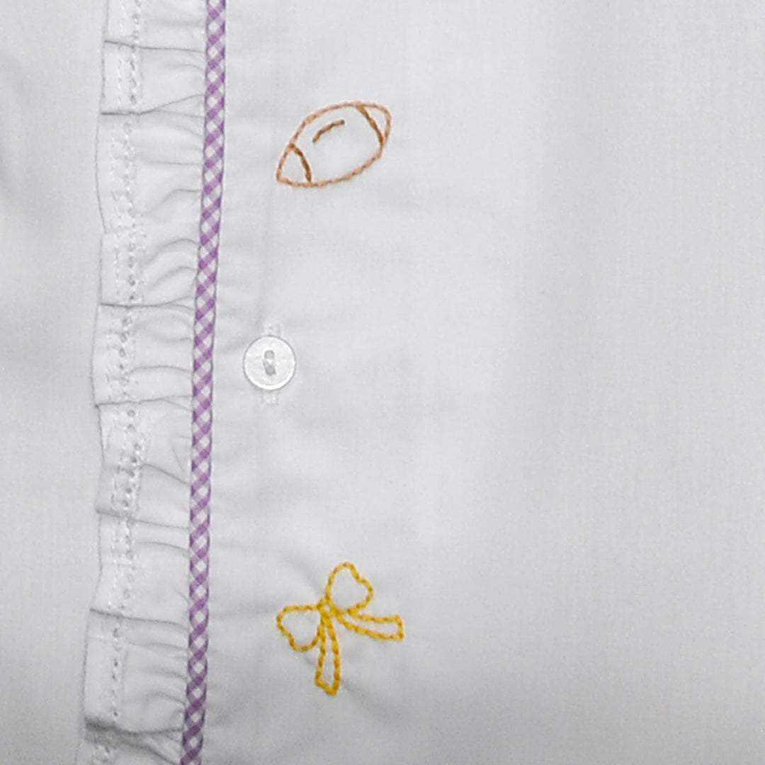LSU Baby Hand Embroidered Day Gowns - Remember Nguyen