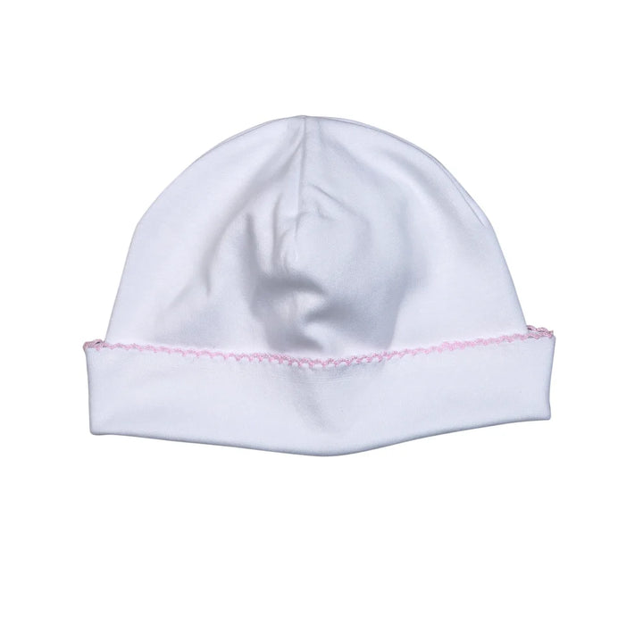White Pima Baby Hat - Baby Loren