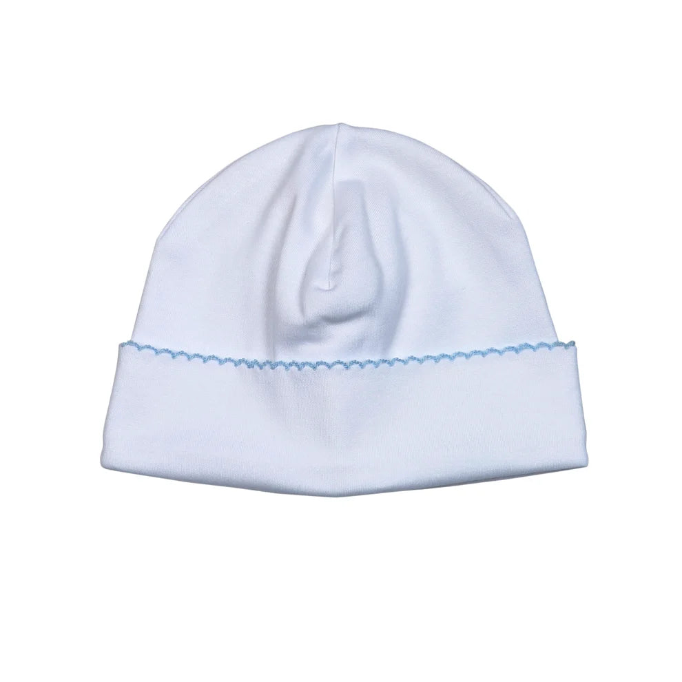 White Pima Baby Hat - Baby Loren