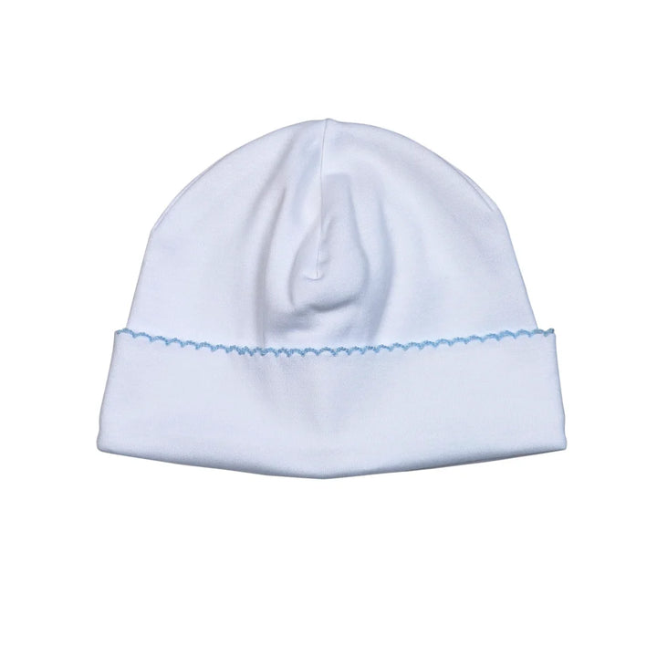 White Pima Baby Hat - Baby Loren