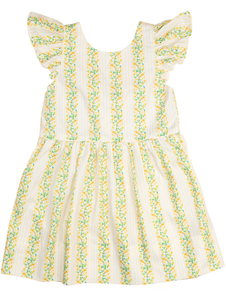 Lemony Stripes Dress - Smockingbird