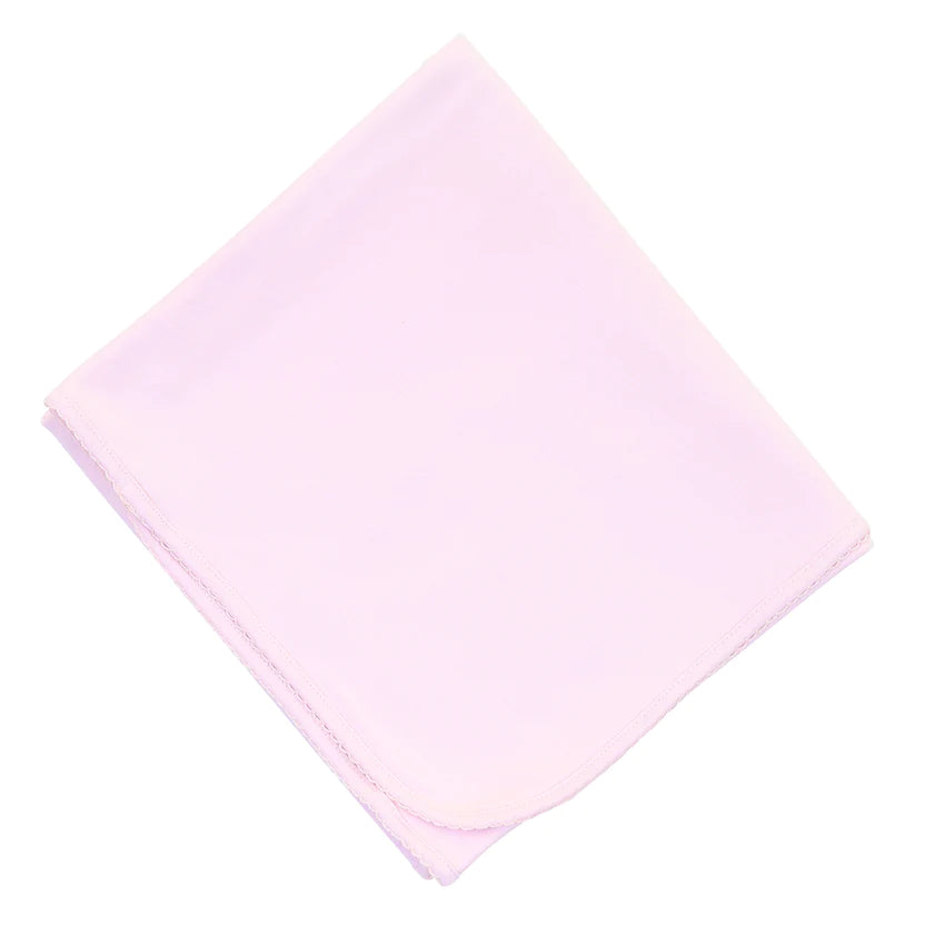 Blue, Pink or White Blankets - Magnolia Baby - Soft Pima Cotton