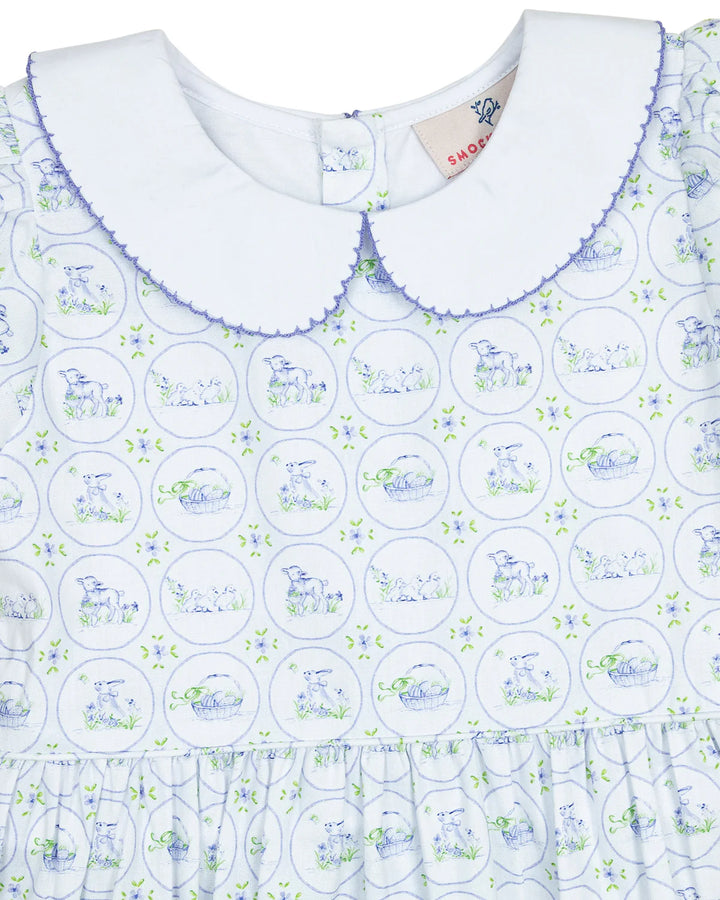 Easter Toile Dress - Smockingbird