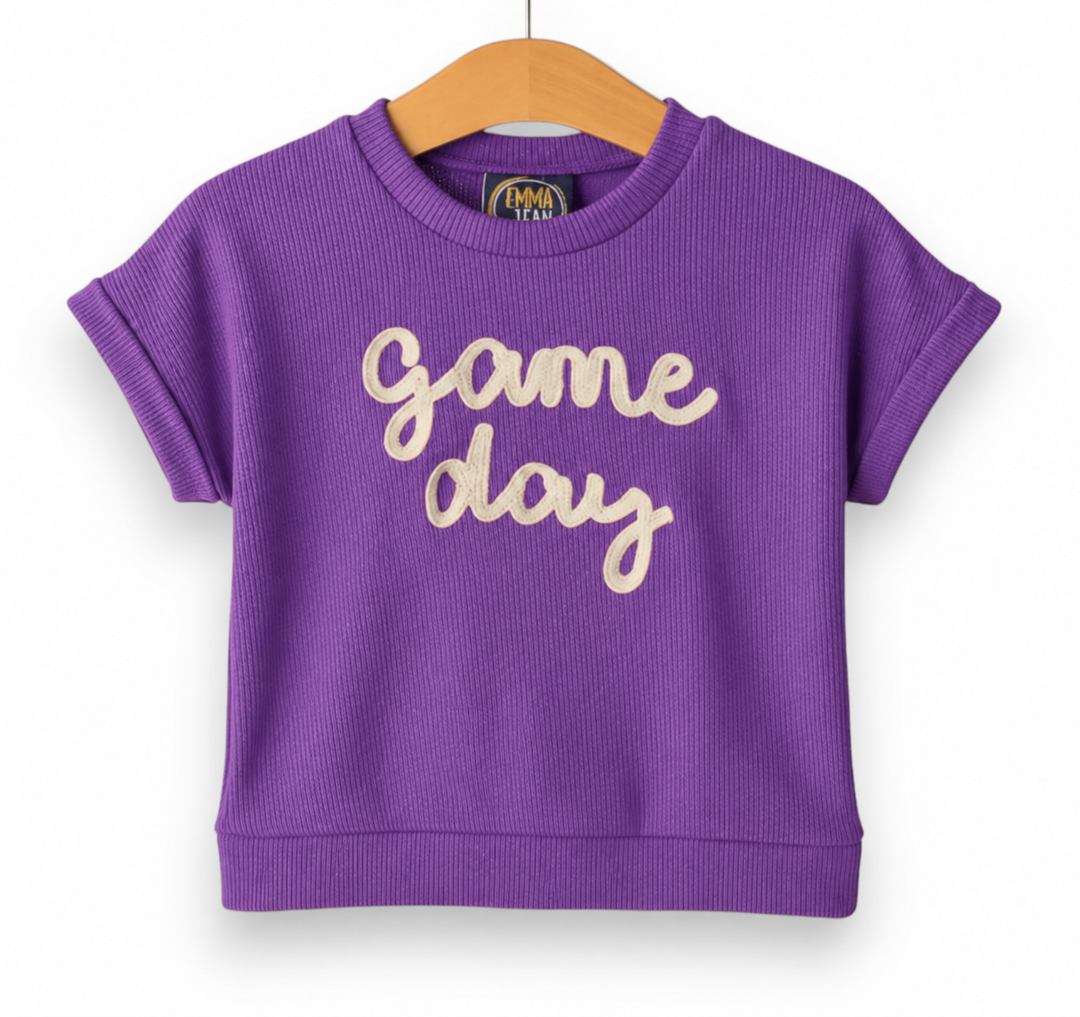 Purple Game Day Sweater Shirt - Emma Jean