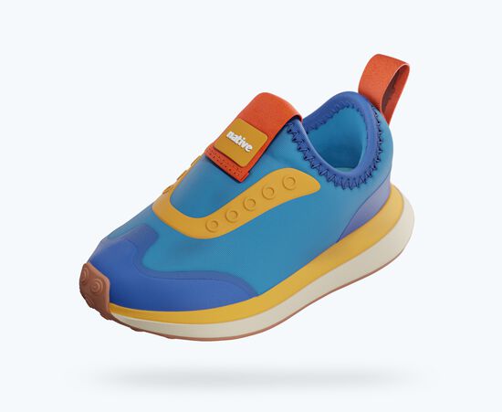 Boys Cushioned Blue/Orange Sneakers - Natives
