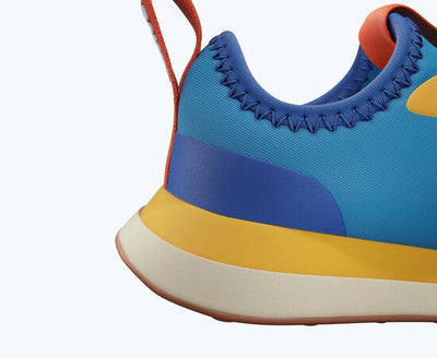 Boys Cushioned Blue/Orange Sneakers - Natives
