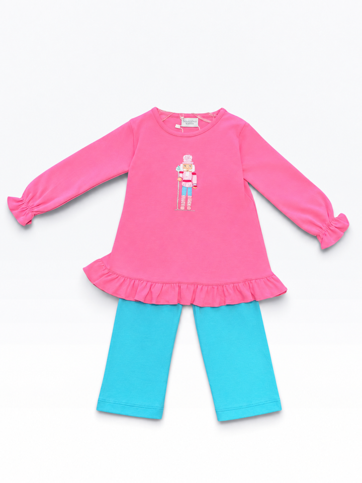 Pastel Nutcracker Ruffled Hem Pant Set - Squiggles by Charlie