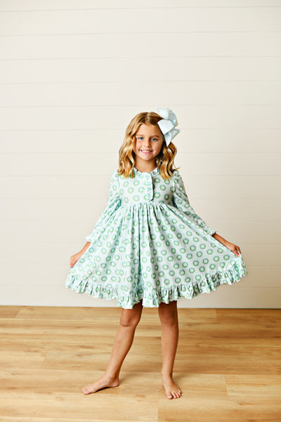 Wreath & Ribbon Lounge Dress - Swoon