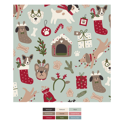 Christmas Dogs Bamboo Pajamas - KicKee