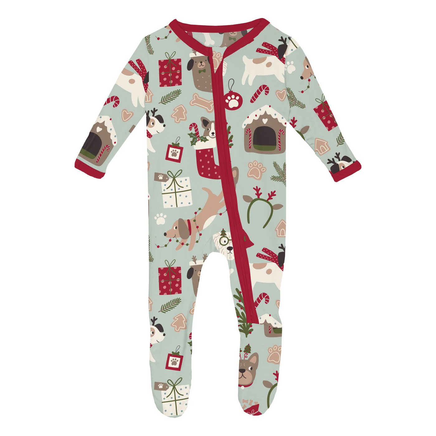 Christmas Dogs Bamboo Pajamas - KicKee