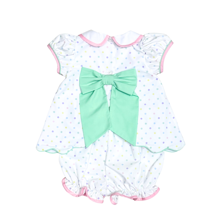 Flowers Multicolor Polka Dot Bloomer Set - Zuccini Kids