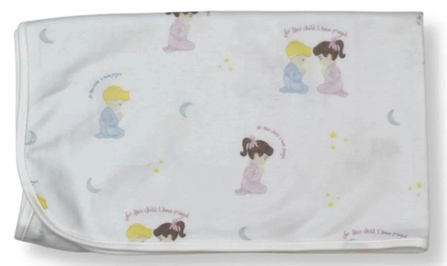 Praying Children Receiving Blanket