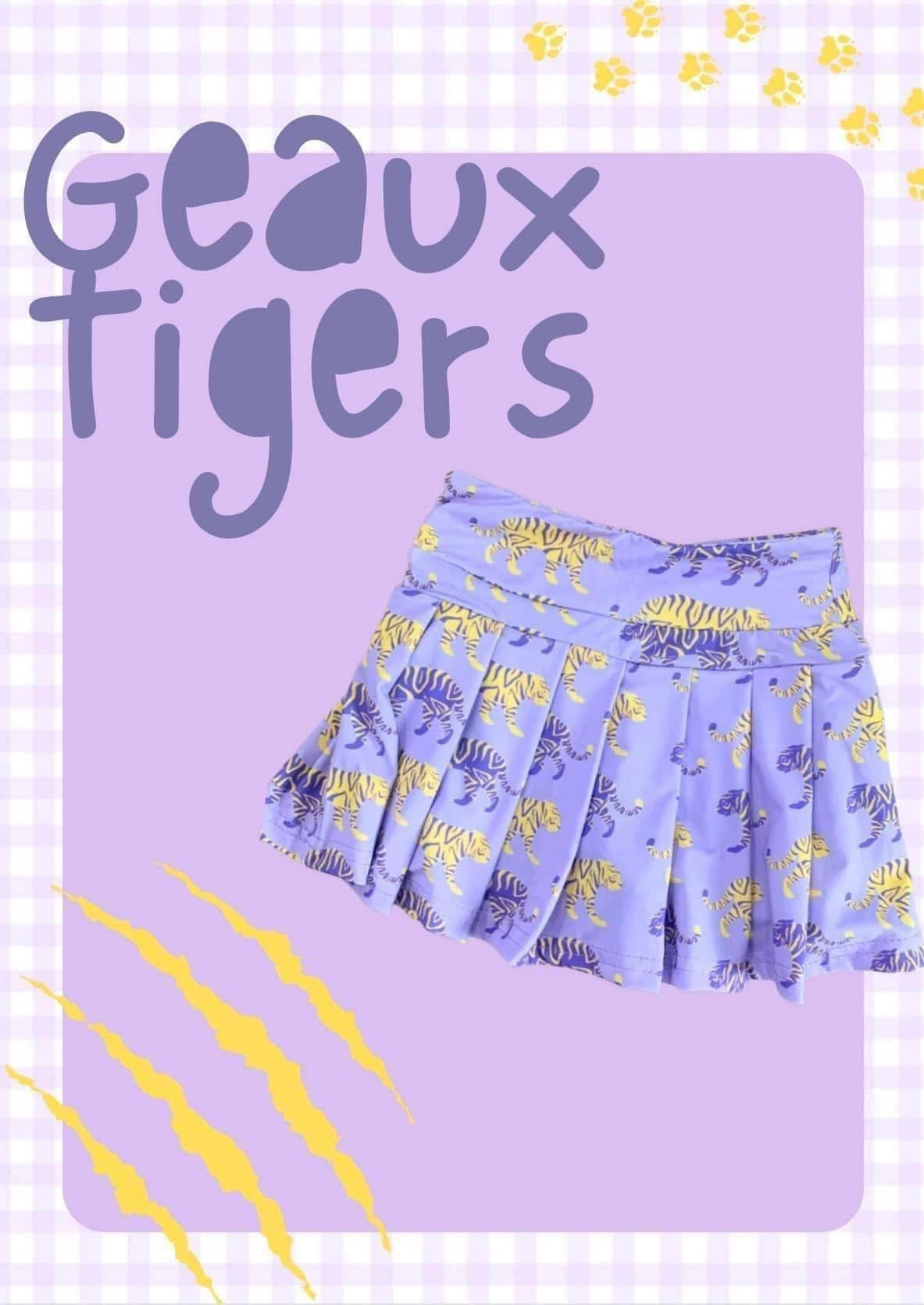 Purple & Gold Tigers Skort - Sweet Magnolia