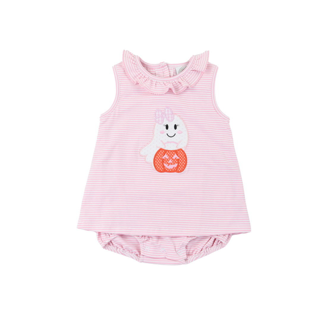 Girls Trick-or-Treat Pink Skirted Bubble - Cypress Row