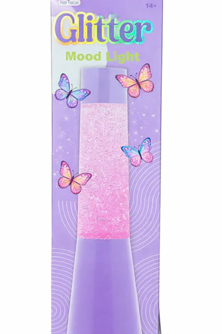 Tie-Due Butterfly Glitter Lamp