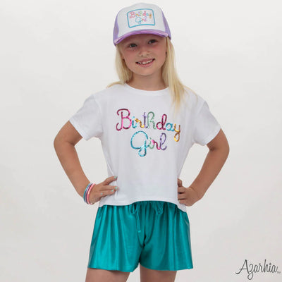 Sequin Birthday Girl Tee - Azarhia