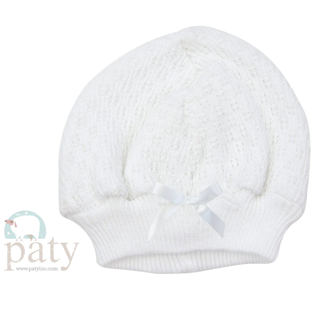 Paty Knit Beanie With Bow
