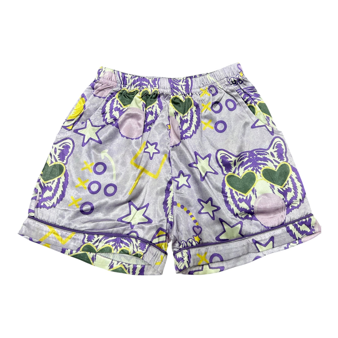 Girls Silky Tiger Pajama Set - Blended Spirit
